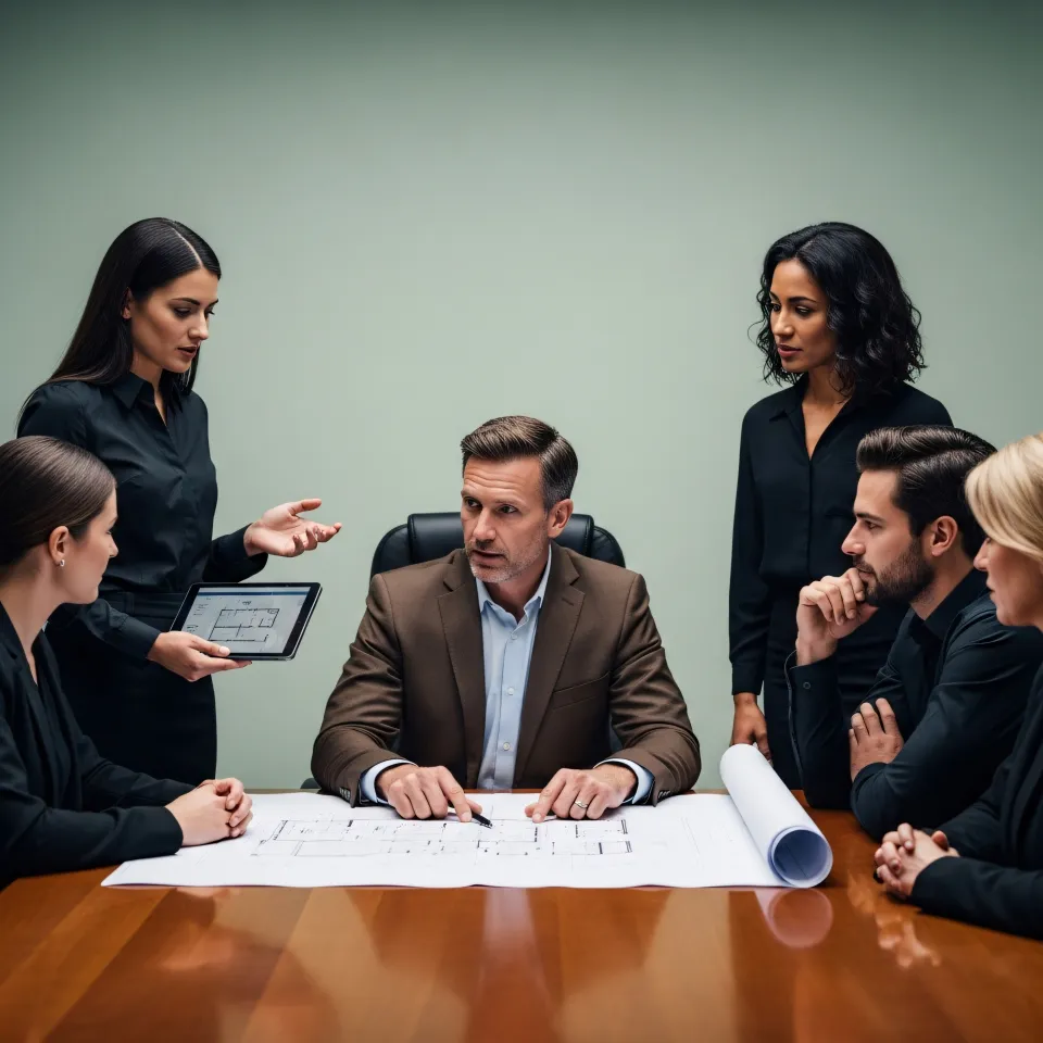 Consultant analysant le marché immobilier